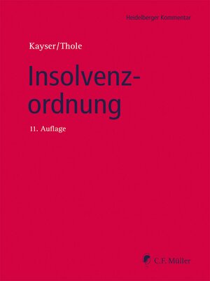 cover image of Insolvenzordnung